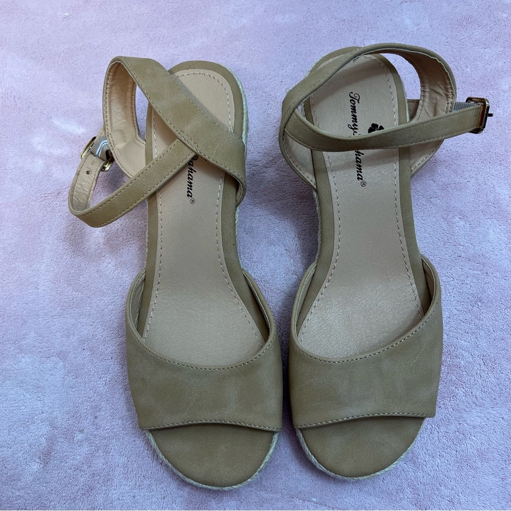 Tommy Bahama Strap Wedge Espadrilles Caisy Size 8.5 Shoes